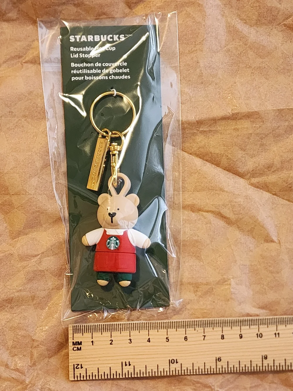 Starbucks bear keychain